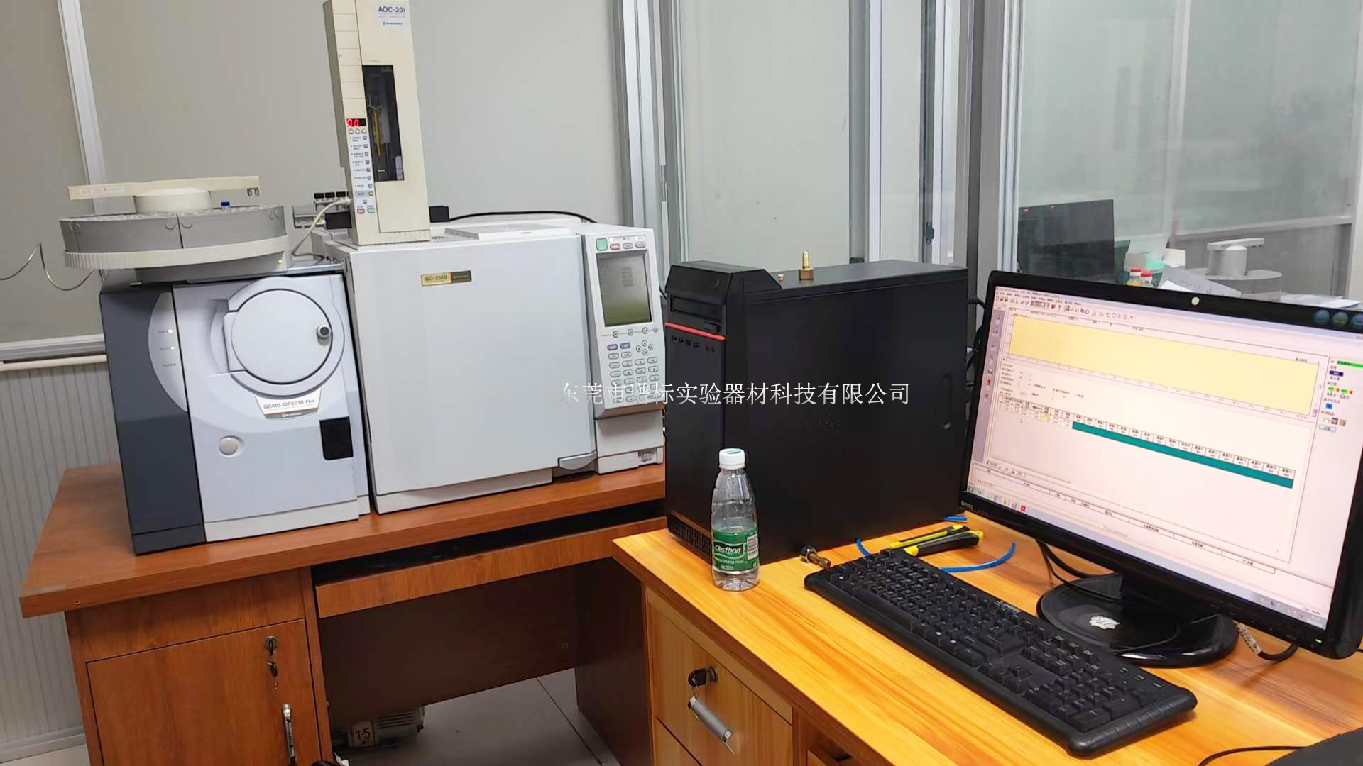 安捷倫氣質(zhì)聯(lián)用儀GCMS，QP2010PLUS+塔盤及其他前處理設(shè)備在廣州安裝調(diào)試完畢